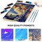Aen Art Acrylic Paint Set for Pumpkin Painting, 16 Colors Painting Supplies for Canvas Wood Fabric Ceramic Crafts, Non Toxic&Rich Pigments for Beginners